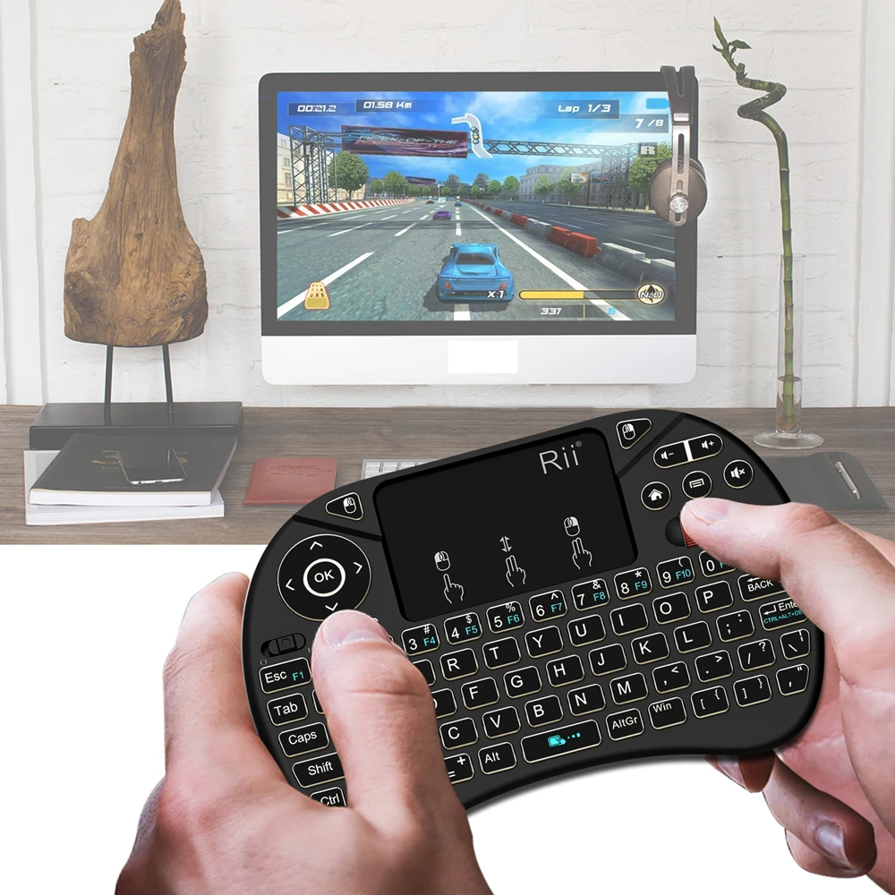 Touchpad Mouse Combo with Scroll Wheel Wireless Keyboard Rii X8