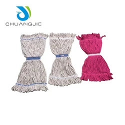 Custom Eco-friendly Evenness Twisted Recycle Cotton Blended Yarn Cleaning Mop Yarn