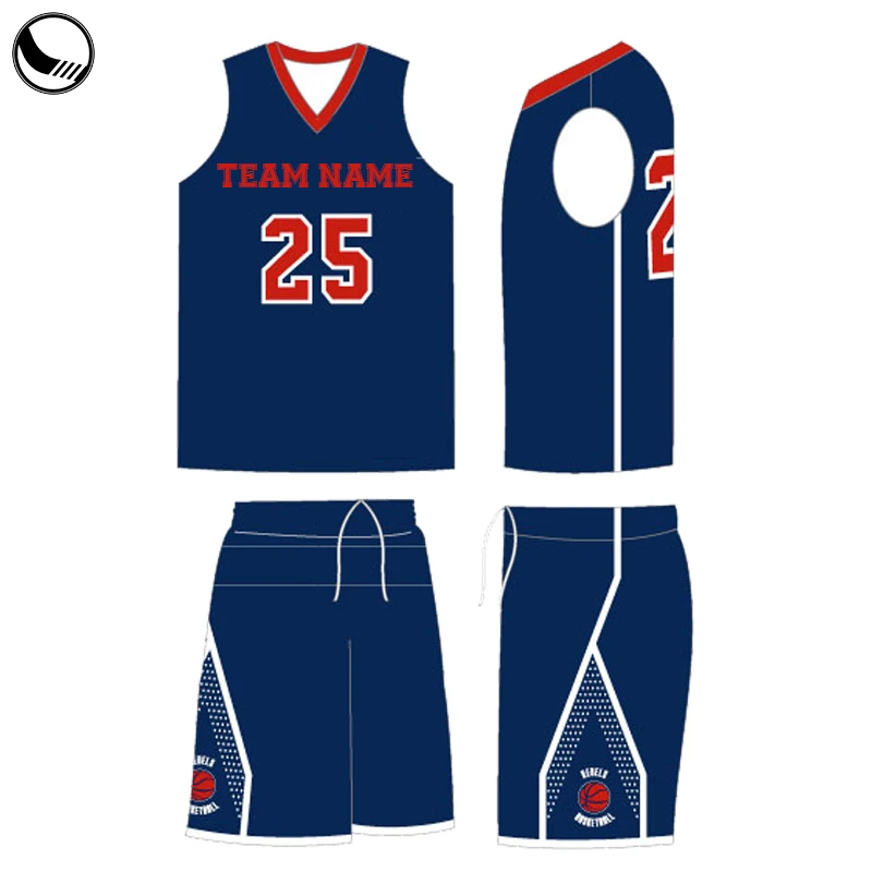 Basketball Jersey Uniform Design Color Blue Pattern