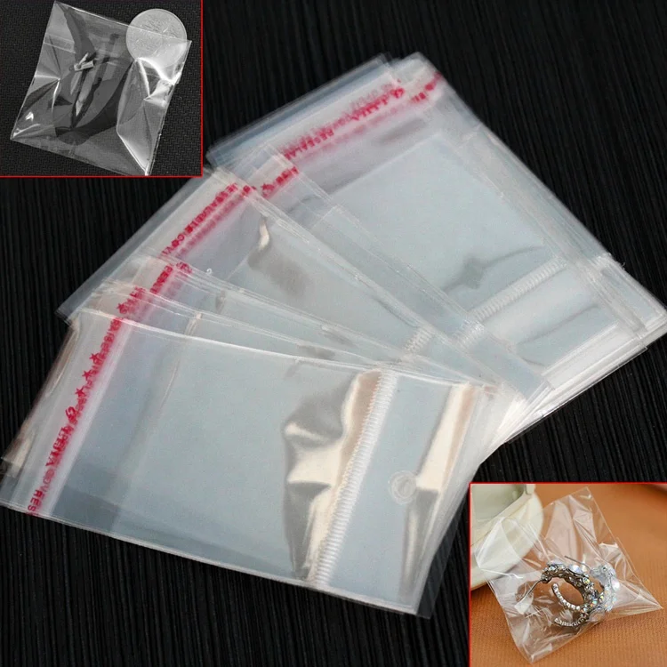 Hot 1000pcs Transparent Plastic Packaging Bags OPP Poly Pack Bag