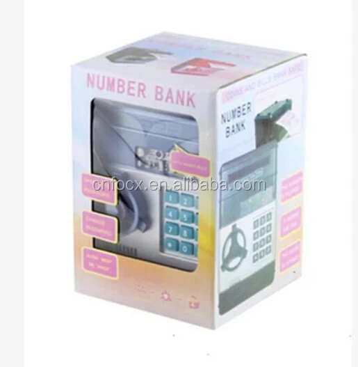 高品質キッズおもちゃミニパスワード貯金箱ミニATMおもちゃ銀行金庫