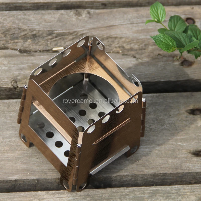 Горелка из нержавеющей стали для кемпинга, бронзовая горелка, портативная мини-горелка для кемпинга, только 165 г