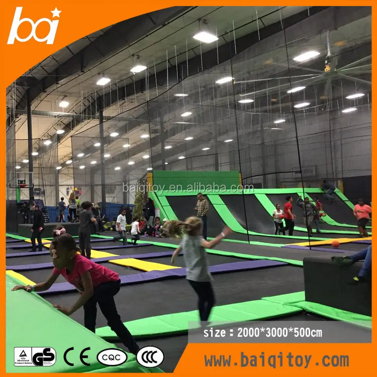 Big Bounce High Quality Amusement Hot Selling Funny Indoor Trampoline Park  with Slides