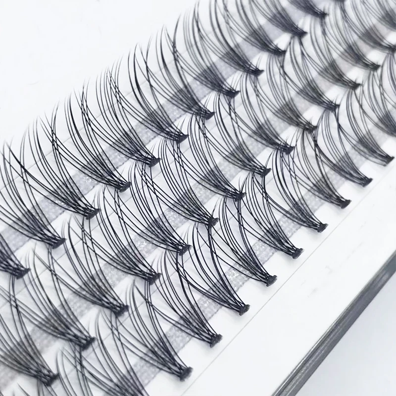 Накладные ресницы с нагревом 10D, русский объем, наращивание ресниц, Индивидуальные Накладные ресницы