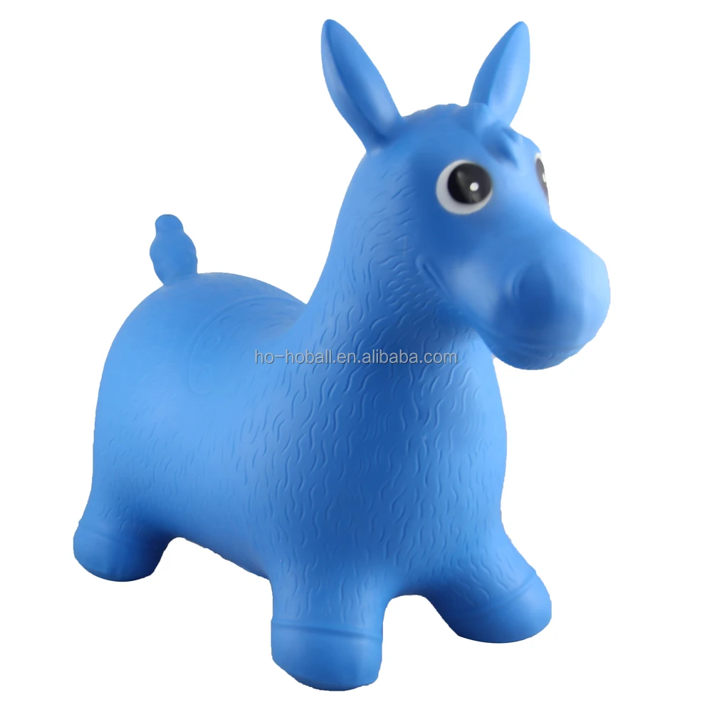 NDN LINE Bouncy Animal Horse Inflatable with Pump Red 