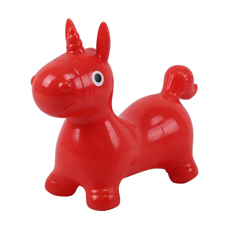 Inflatable Jumping Horse Children Toddlers Kids Riding on Rubber Bouncing Animal Toys Bouncy Horse Hopper