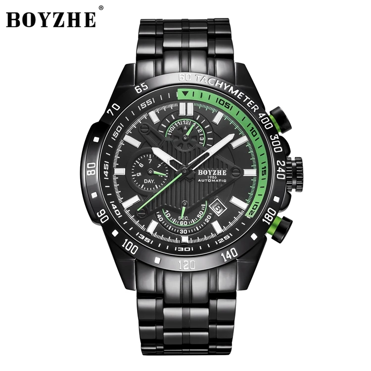 Boyzhe Watches Men Wrist Full Automatic Mechanical Movement Watch Buy Watches Men Wrist Brand Leather Wrist Watch Men Watches Product on Alibaba