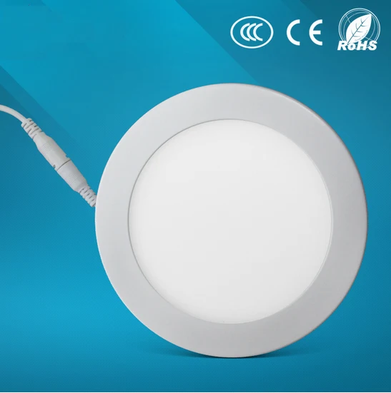 6W round slim led ceiling panel light with high quality zhongshan manufacture