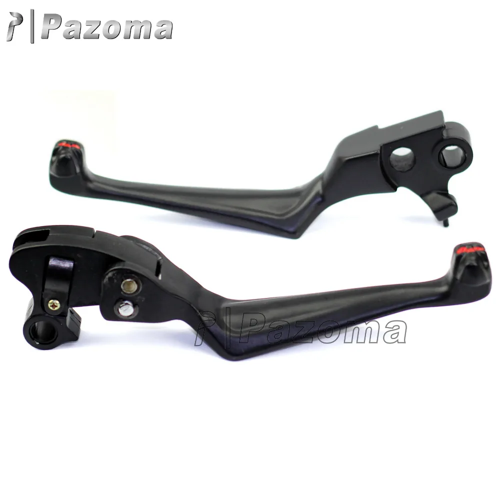 Skull Design Brake & Clutch Lever Set For Harley Dyna Street Bob FXDB / FXDBI – Chrome