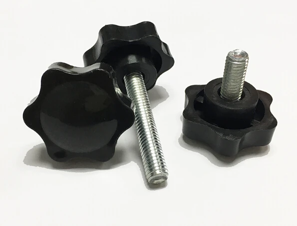 6 Manopole A Stella M8 - Dadi Con Impugnatura A Fiore, Filettatura 8mm, Per Meccanica E Fai-Da-Te - Foto 12