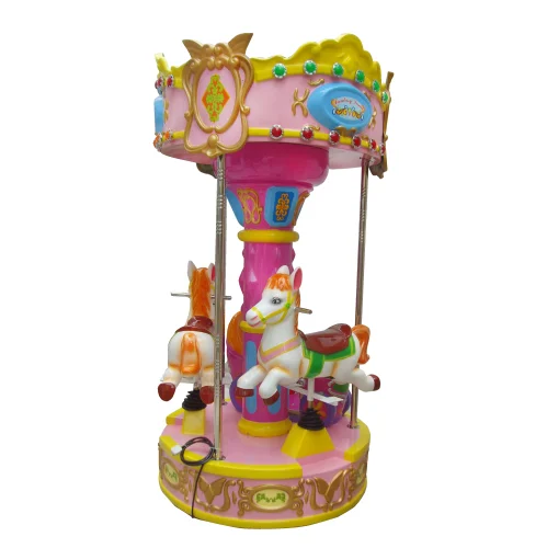 High Quality Custom Design 400W Outdoor Commercial Carousel Ride 3 Seats Small Carousel Carousel Ride