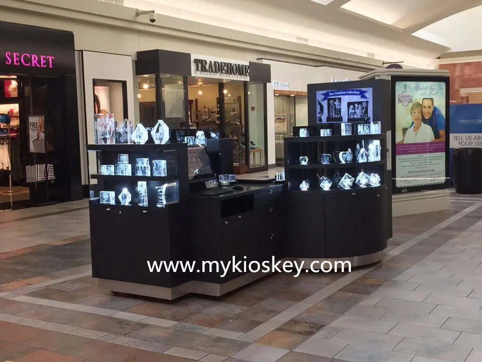 Элегантный индивидуальный торговый центр, Хрустальный киоск, дизайн для демонстрации инновационных продуктов 3D