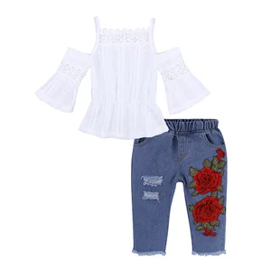 2 Piece Little Girls Clothing Set with Best Service and Low Price 2019 Summer Hot Sale