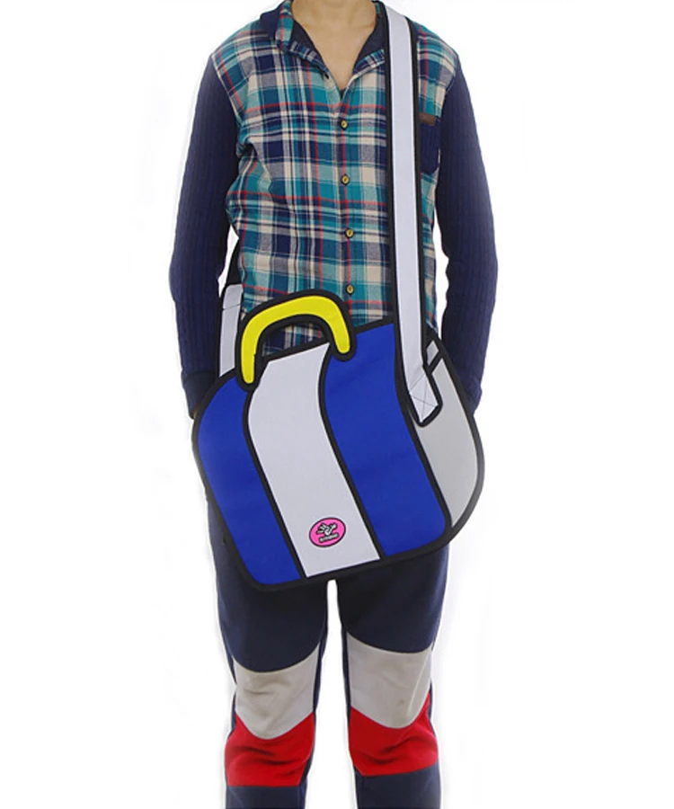 Новый каваи 2D рисунок слинг сумка огромный мешок школы 2 цвета