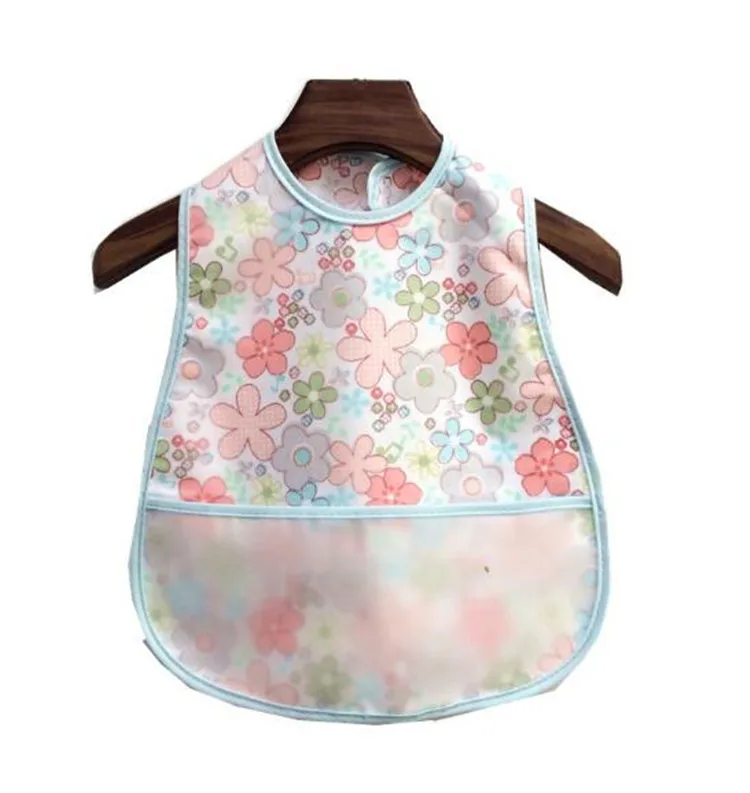 Цветочные Регулируемые Детские нагрудники EVA, водонепроницаемые нагрудники для кормления, детский мультяшный фартук для кормления, Детская бандана