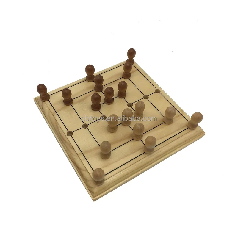 18年人気ミニポータブル9メンズモリス木製9ピースボードゲーム Buy Nine Men S Morris Game Nine Pieces Board Game Wooden Game Product On Alibaba Com