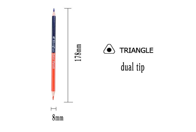 Лидер продаж карандаш с двумя наконечниками 36 цветов Yalong 18 шт. деревянный индивидуальным логотипом двойные цвета