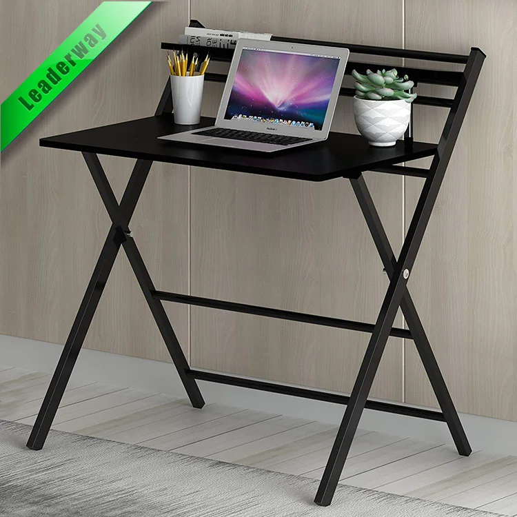 mesa de estudio la oficina portátil Escritorio plegable para ordenador compacto y plegable PC mesa de escritorio simple para el hogar para el hogar el ordenador portátil negro 