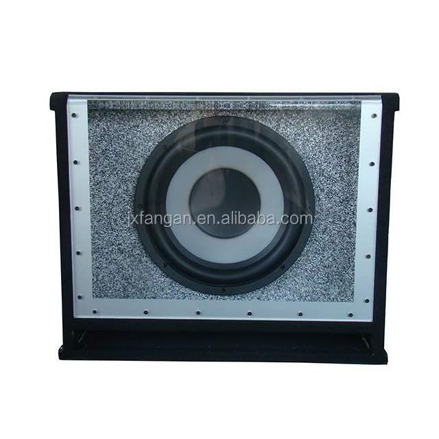 Dual Coil Bandpass Subwoofer Sound Box 12V DC Audio Boom Box with Foam Surround and Aluminium Frame