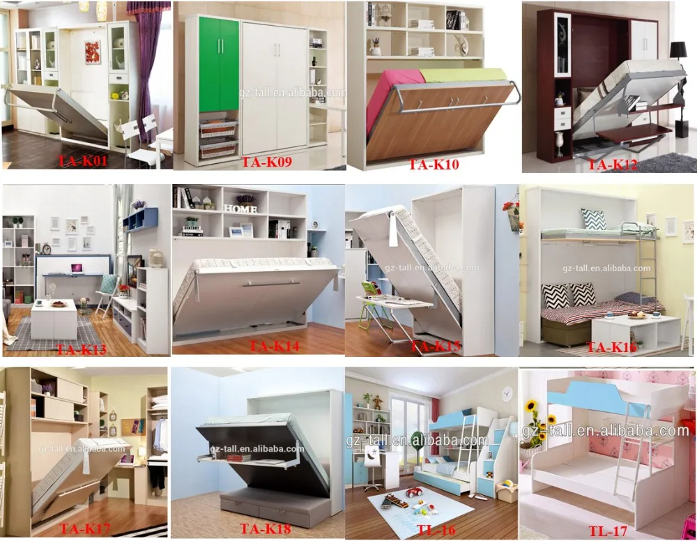 OEM Мерфи Wall Bed Аппаратные Комплекты Мебель с раскладной стол кровать
