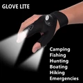 Free Shipping glovelite luminous glovesLED light fishing gloves camping riding gloves light gloves outdoors gloves