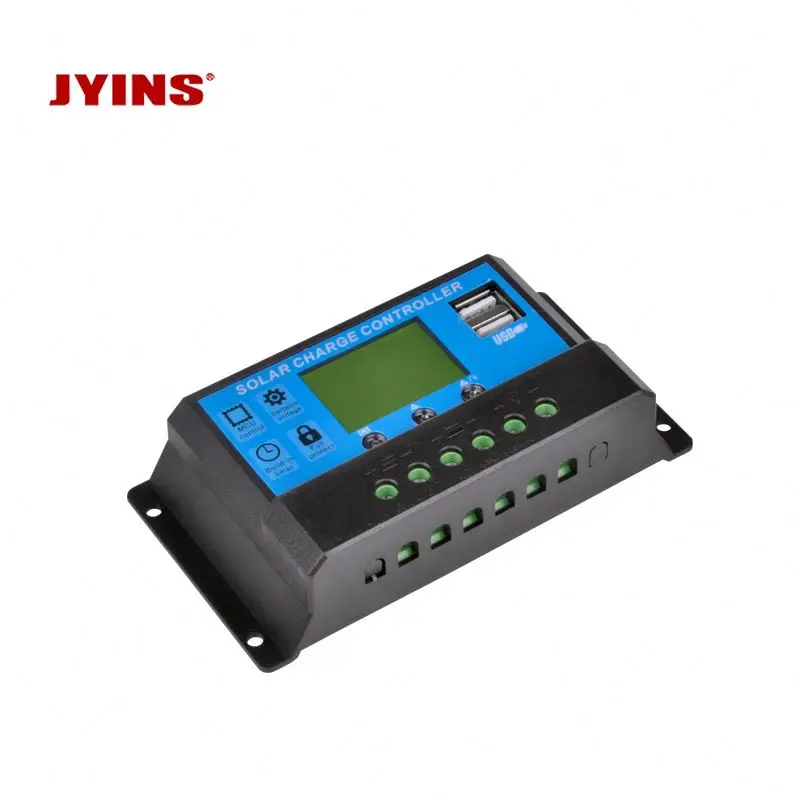 Home Mppt Solar Charge Controller 12v 24v 10a 20a 30a Manual PWM Solar Charge Controller for Lithium Battery