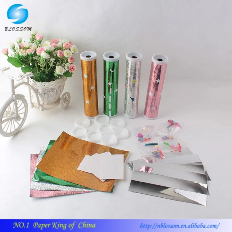 Лидер продаж 2017, рекламный дизайн, крашеная бумага, Волшебный мини-калейдоскоп «сделай сам»