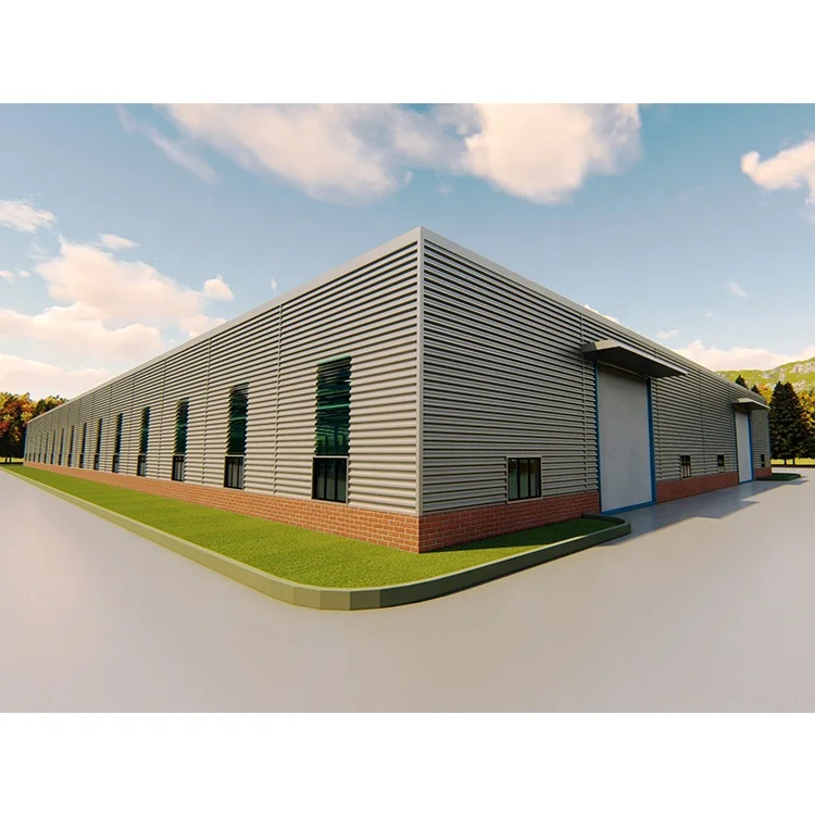 Low Cost 2000 square Meter Prefab House Prefabricated Design Steel Structure Industrial Prefab Buildings