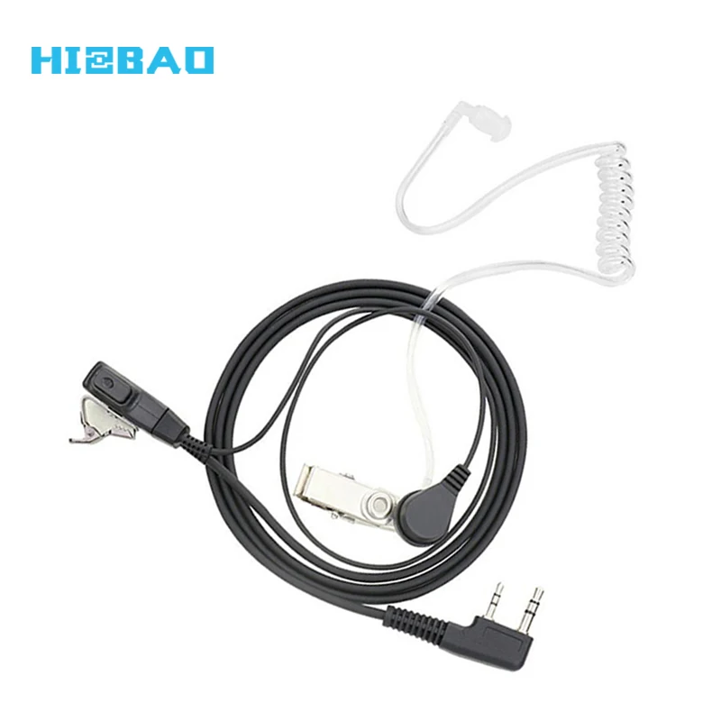 
 HIZBAO Проводные прозрачные защитные наушники Airtube с микрофоном для раций  