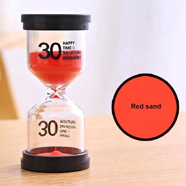 Pequeño reloj de arena de 30 minutos Elegante temporizador de arena para la  gestión del tiempo