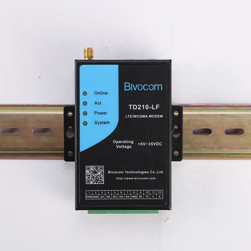 gsm data receiver atm pos din rail rs232 to 4g 3g gprs modem support tcp modbus rtu for ATM, flow water monitoring