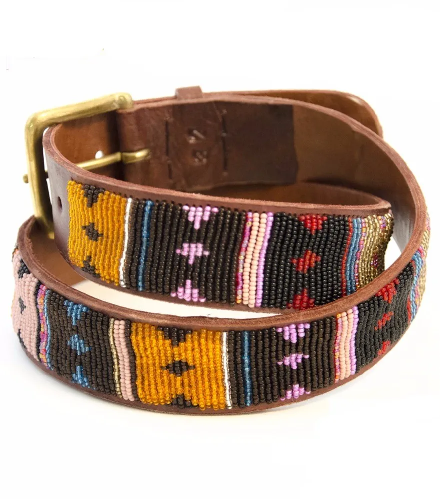 custom beaded belts