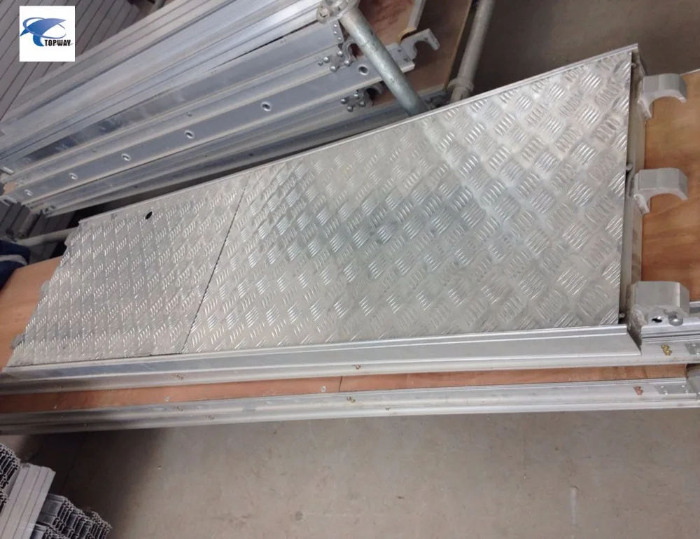 Light Weight Aluminum Catwalk Linked with Scaffolding Tower