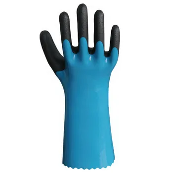 PVC nitrile Oil chemical proof gloves