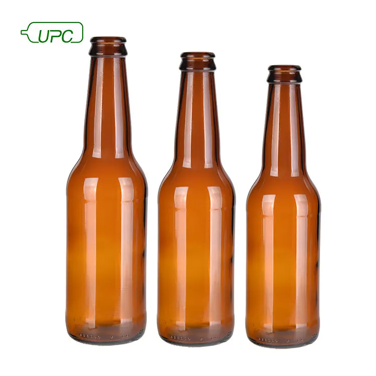 Custom 250ml 500ml 330ml Beer Bottle Brown Glass Bottle 640ml Green Beer Bottle with Cap