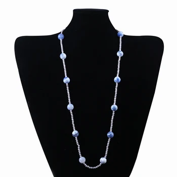Beaded custom elegant long necklace