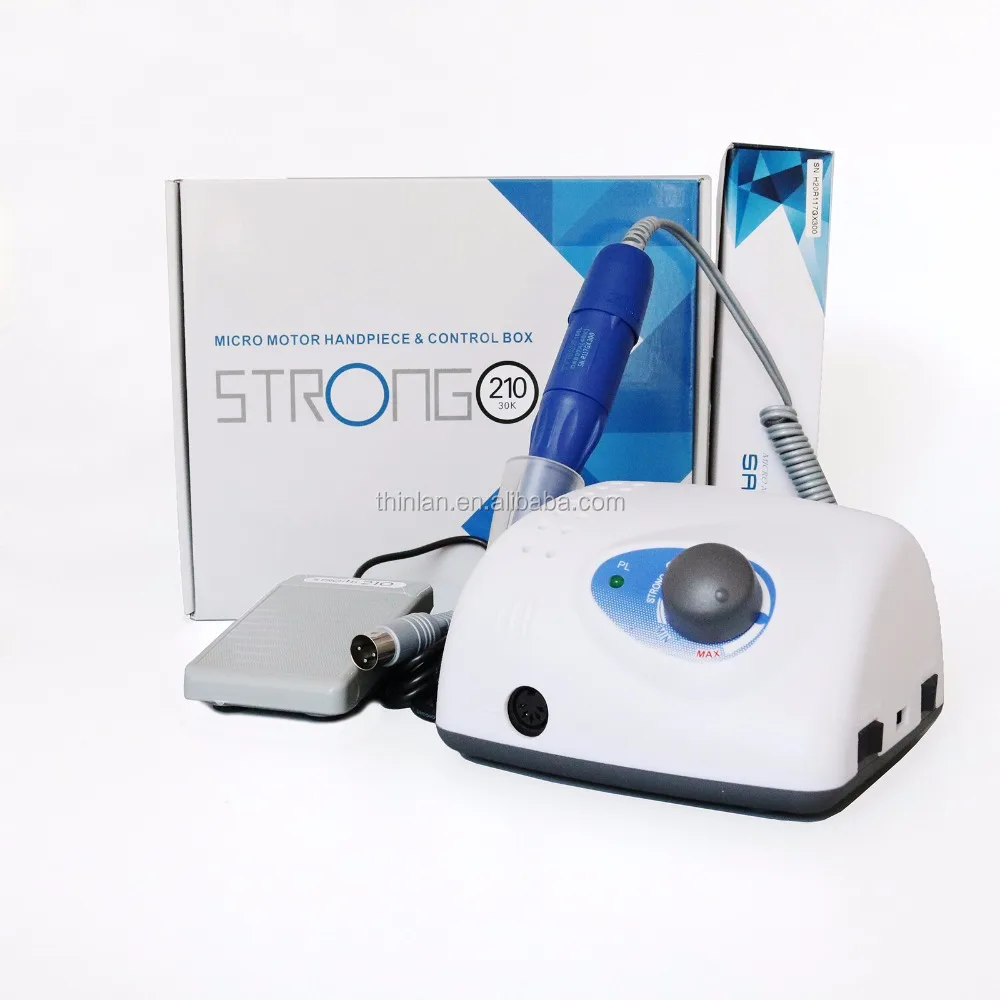 Dental lab Strong 210 105L handpiece Micro Motor Brushless Nail Drills