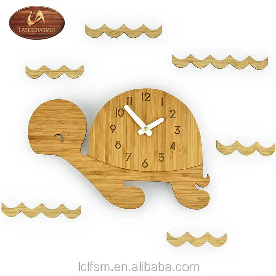 Details about   Wall Clock Wood Turtle Decorative 15" Beach Theme Perfect Decor For Kitchen Bath