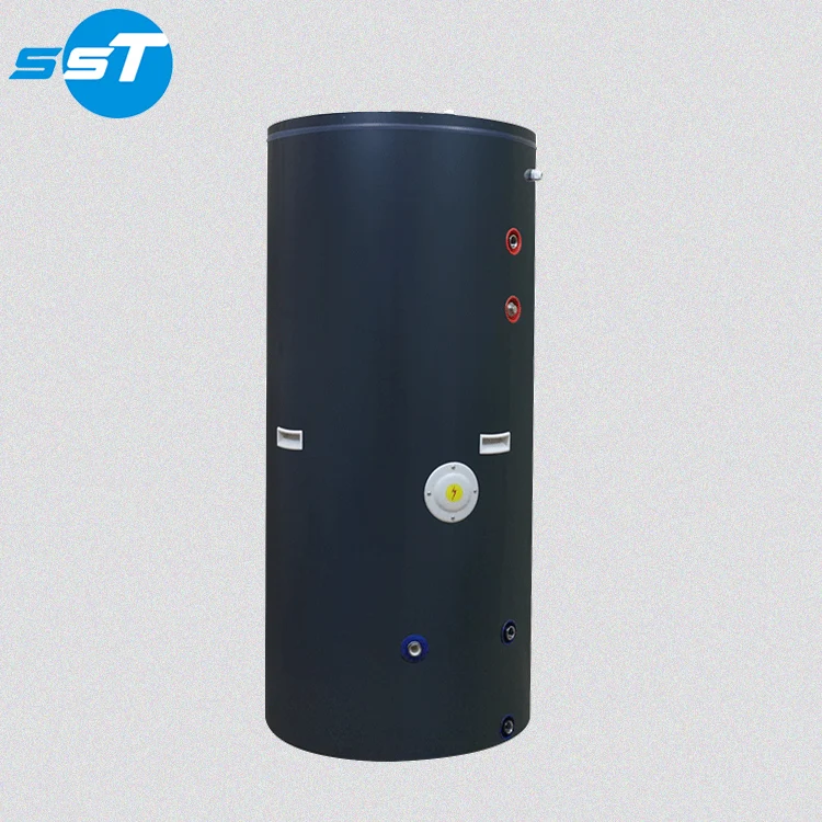 SST custom hot water tank buffer 300 liters stainless steel 2 coil hot water tank