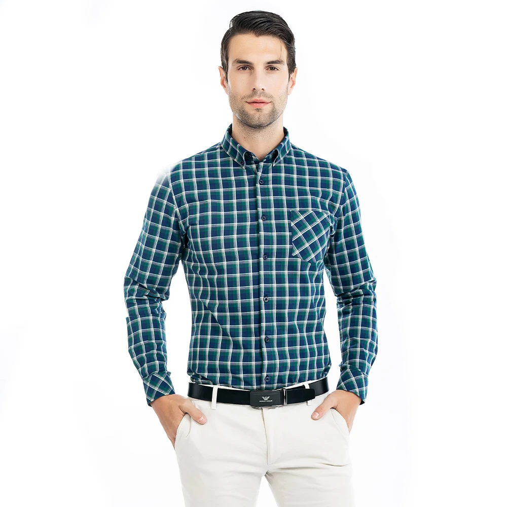 camisa franela cuadros hombre