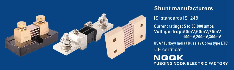 DC 400A 75mV Electric current Shunt Resistors for Amp Panel Meter Current Monitor