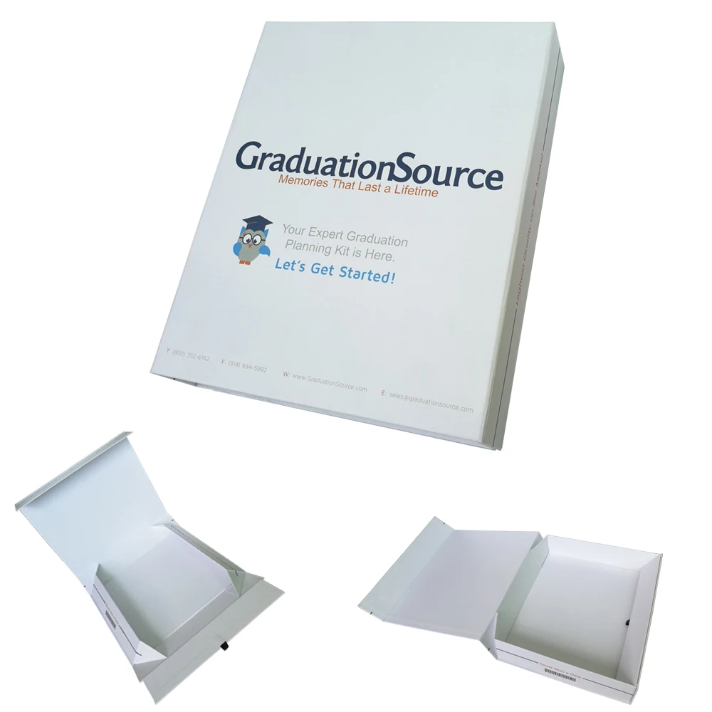 Luxury Small Magnetic Folding Box – Custom White Gift Packaging with Flat Design for Premium Unboxing