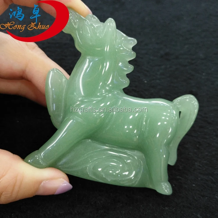 ヴィンテージ手彫り翡翠馬中国彫刻緑翡翠野生の馬| Alibaba.com