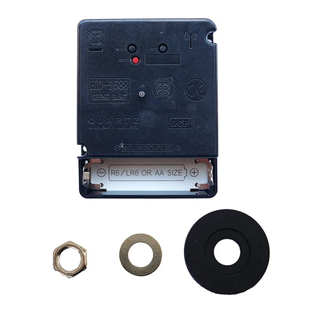Shaft Length 17mm DCF Radio Controlled Silent Clock Mechanism with Needles