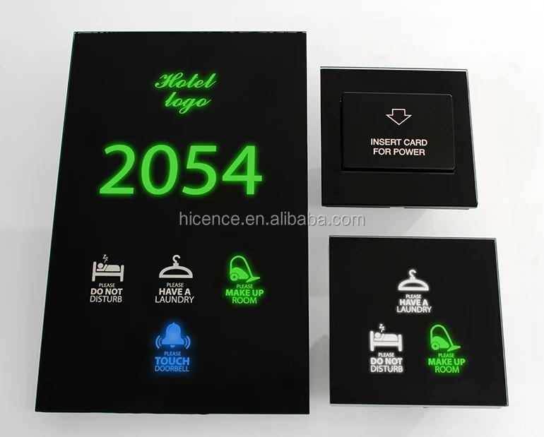 Special Private Design Colors to Show Room Status DND MUR Wait Hotel Door Plate System