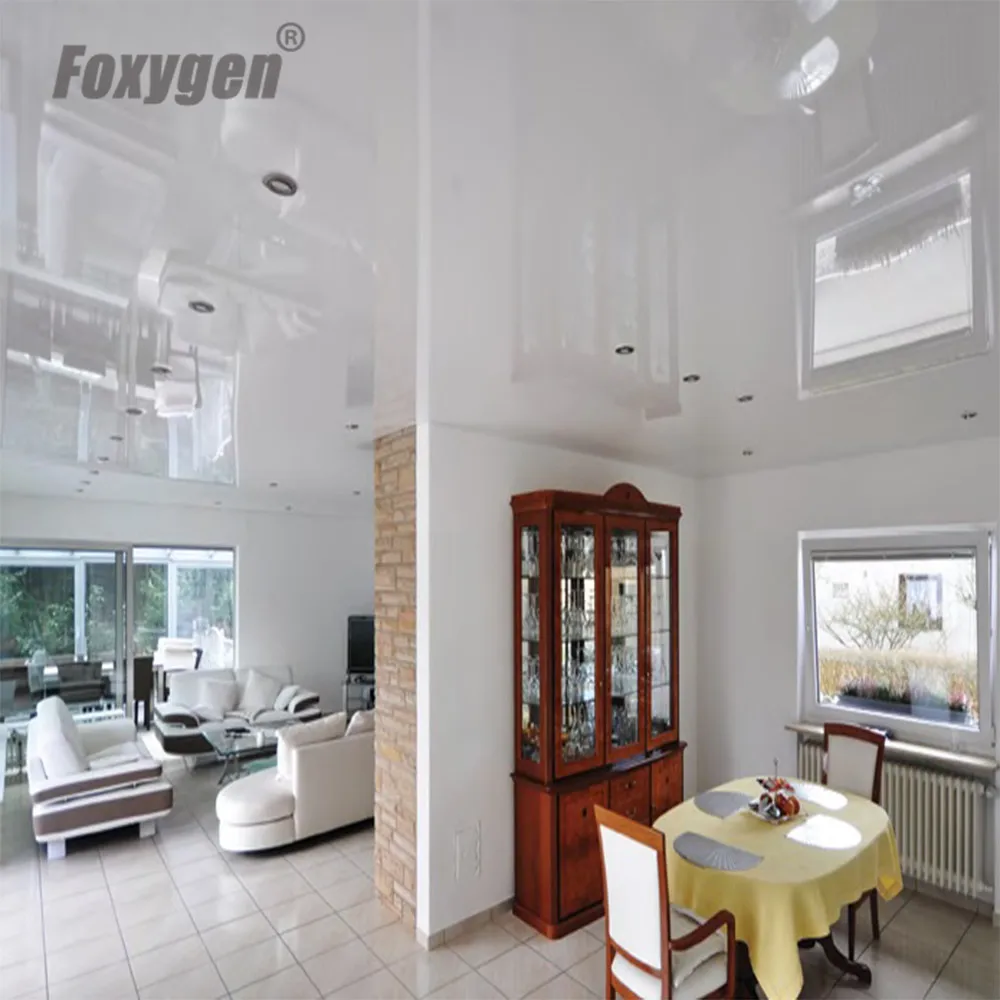 ceiling decoration film msd glossy black pvc stretch ceiling film-14