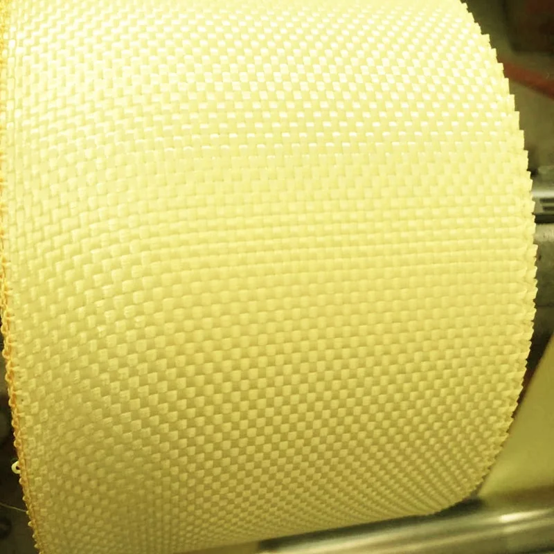 
Высокопрочная качественная Заводская лента 100% para 1500D 270g из желтого арамидного волокна, цена на продажу 