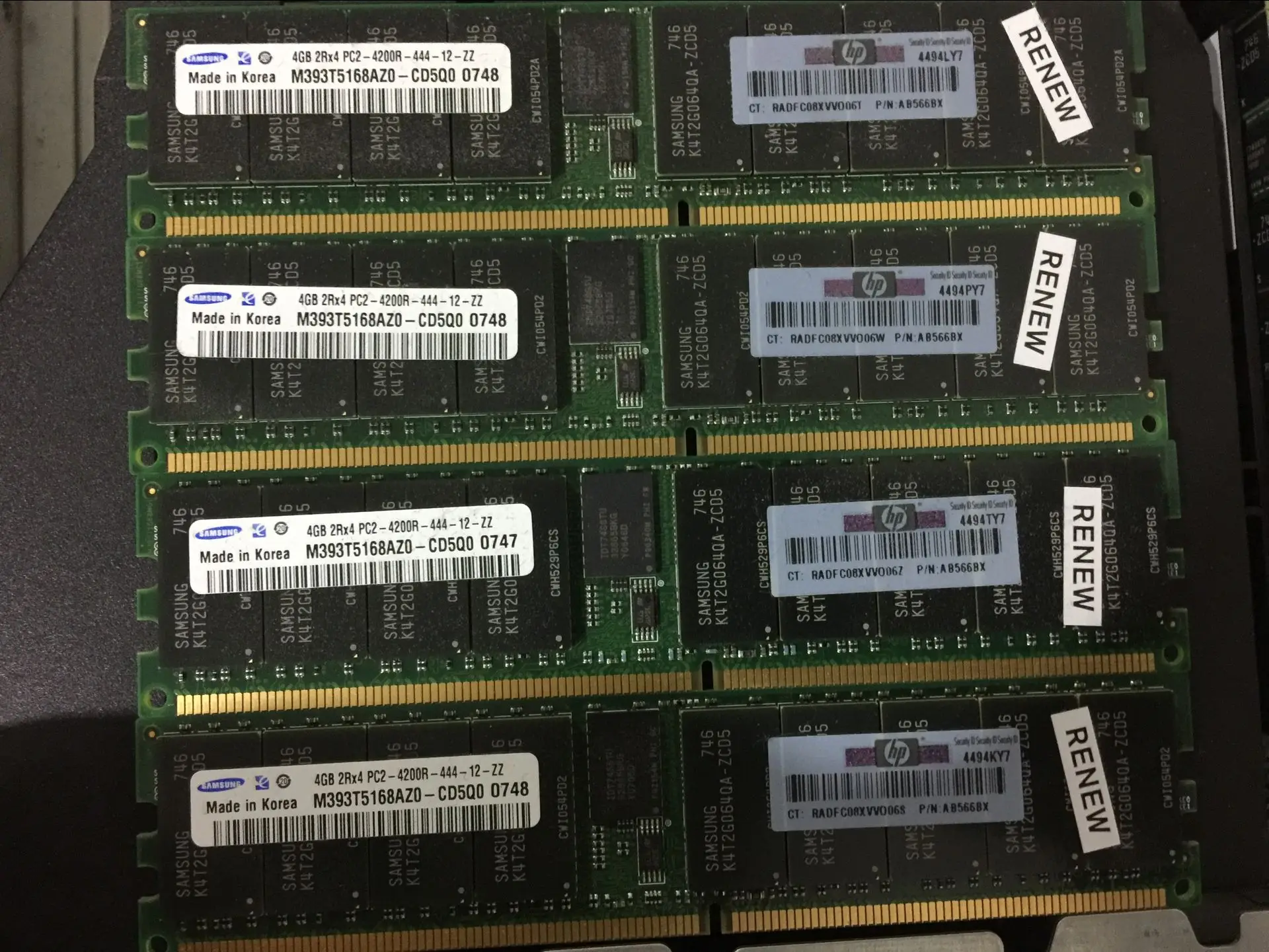 
 HPE AB566BX 4GB DDR2 PC2-5300R 667MHz ECC зарегистрированная Серверная Память RAM  