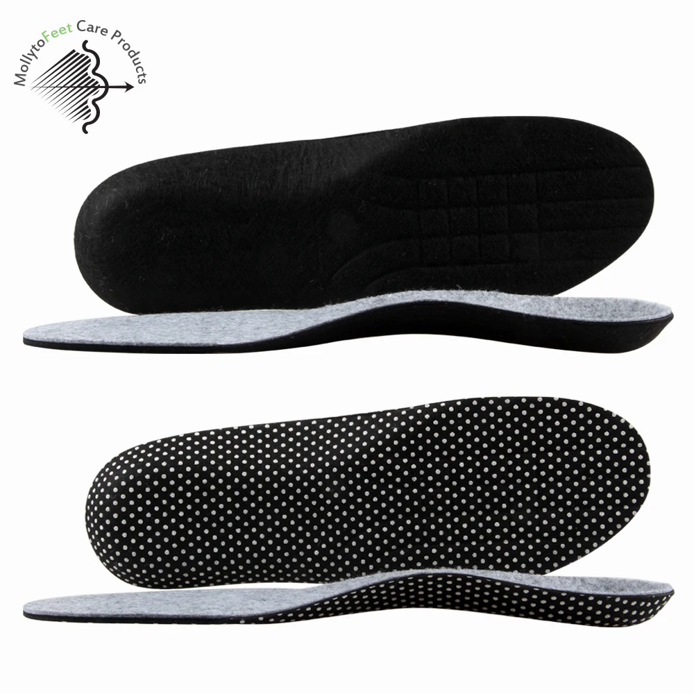 Shock Absorbing Diabetic Foot Wool Felt Warming Insoles Buy Anti