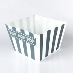 22,5 см 44 унции квадратный большой пластиковый контейнер для попкорна